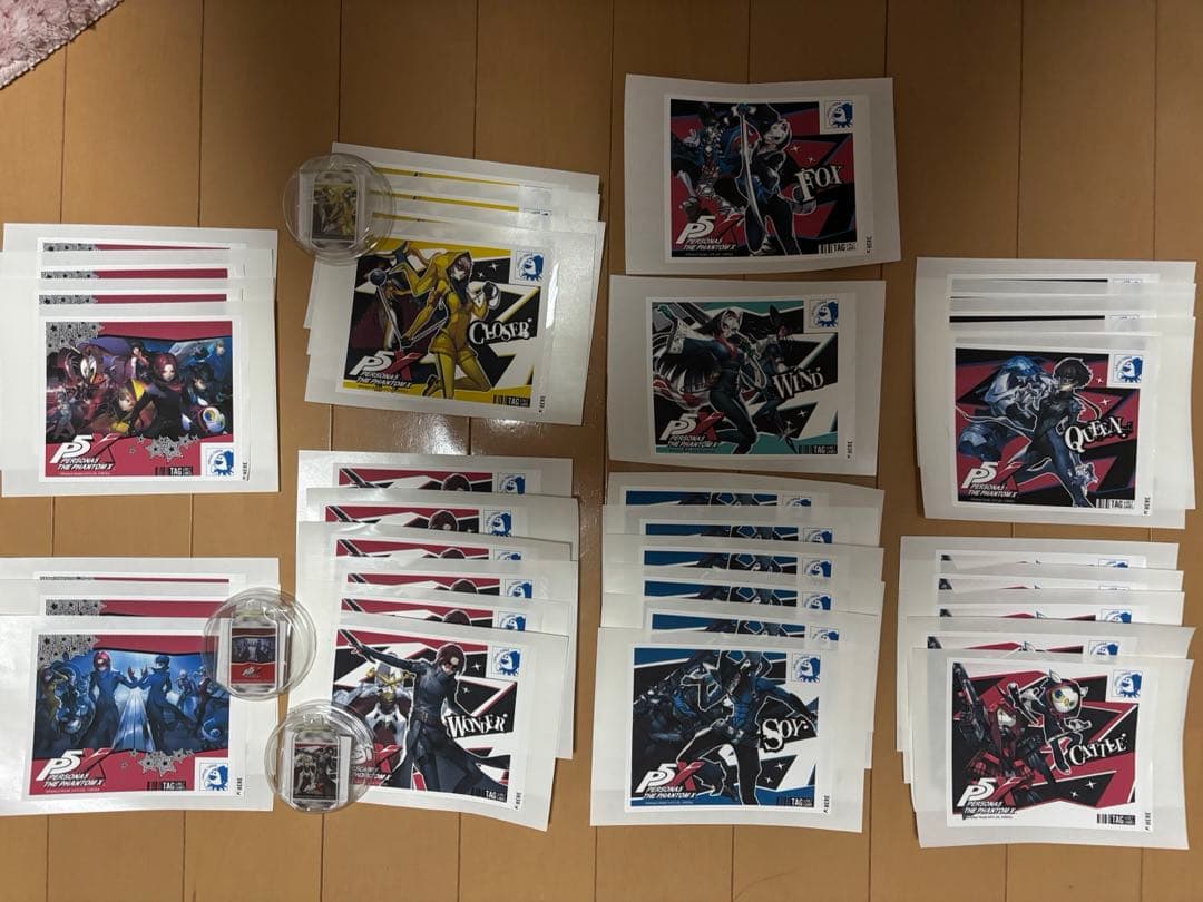 ペルソナ 5 5x オリジナルステッカー キーホルダー 自動販売機