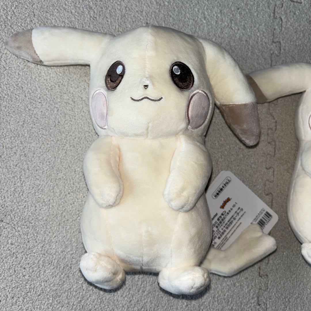 ぽこ あ ポケモン ぬいぐるみ ピカチュウ うすいろ　メタモン　お面 2個セット