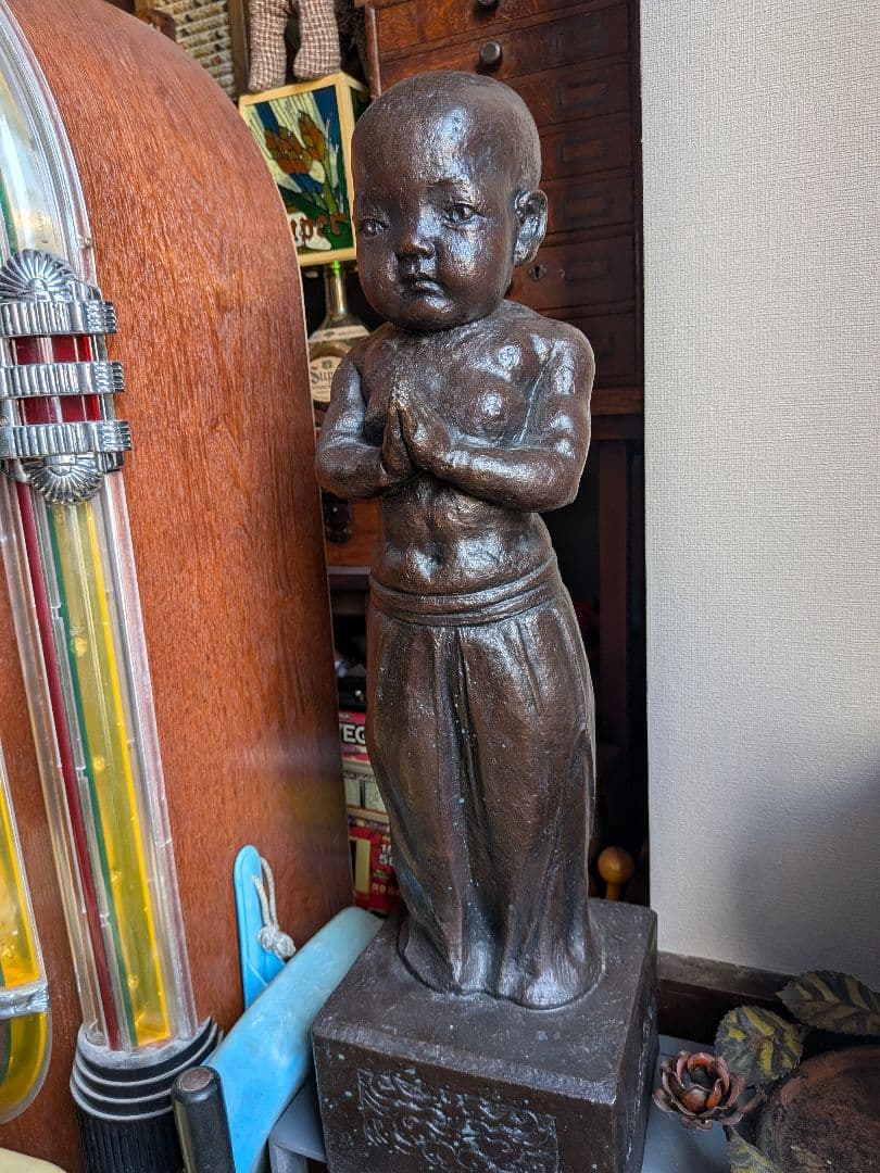ブロンズ製 子供像 約60cm