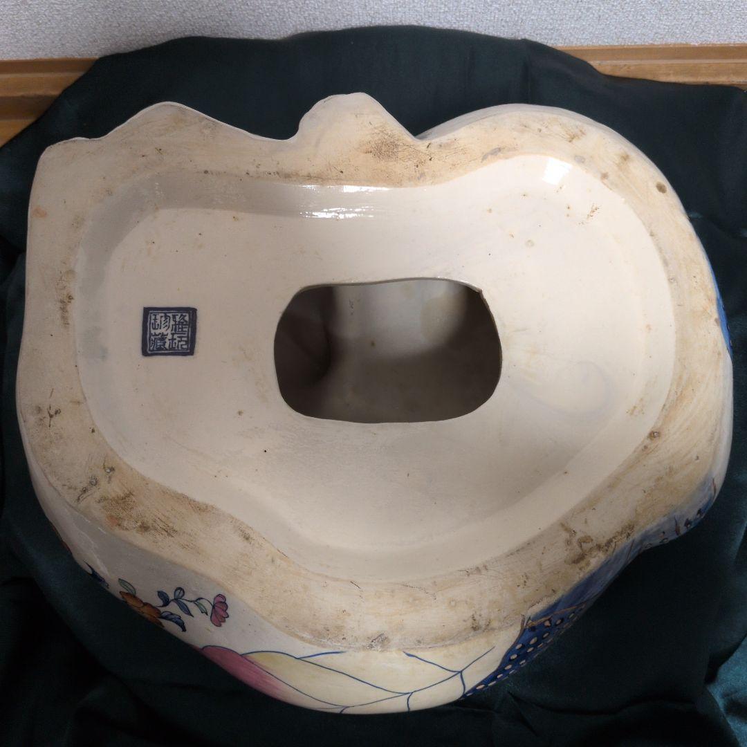 景徳鎮 雅玩珍蔵 眠り猫 招き猫 中国美術 色絵 金彩 骨董品 古美術