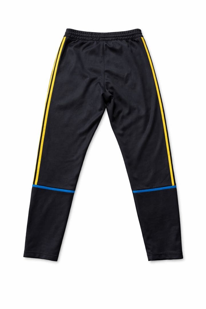 adidas トレーニングパンツ XL 黒/黄色/青