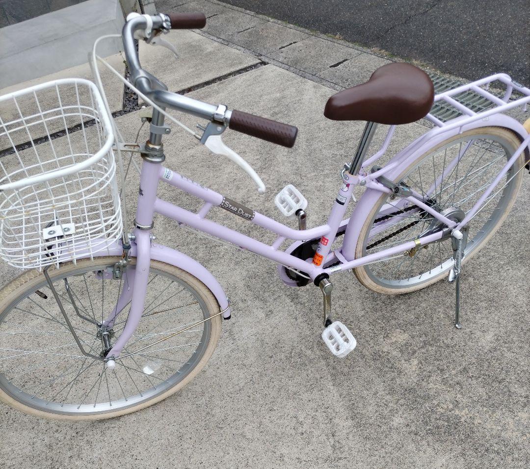 子供用自転車 ラベンダー色　22インチ
