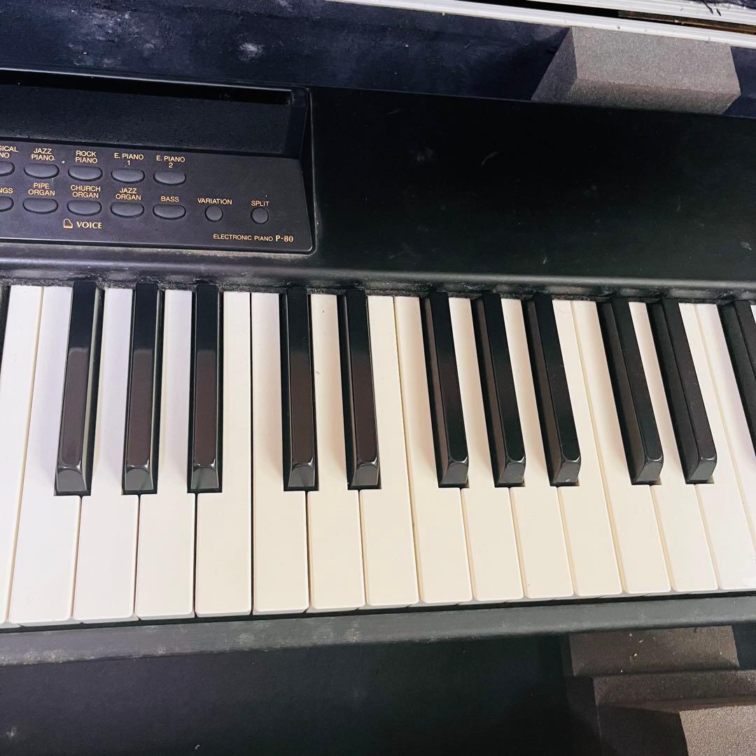 YAMAHA電子ピアノP-80 ハードケース　譜面台付き