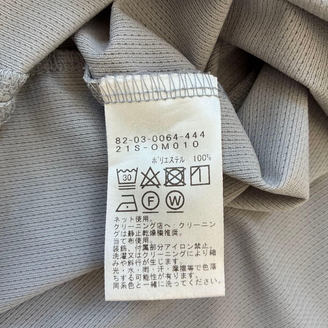 美品 BEAMS GOLF モックネック 半袖 M グレー 日本製 ゴルフ.