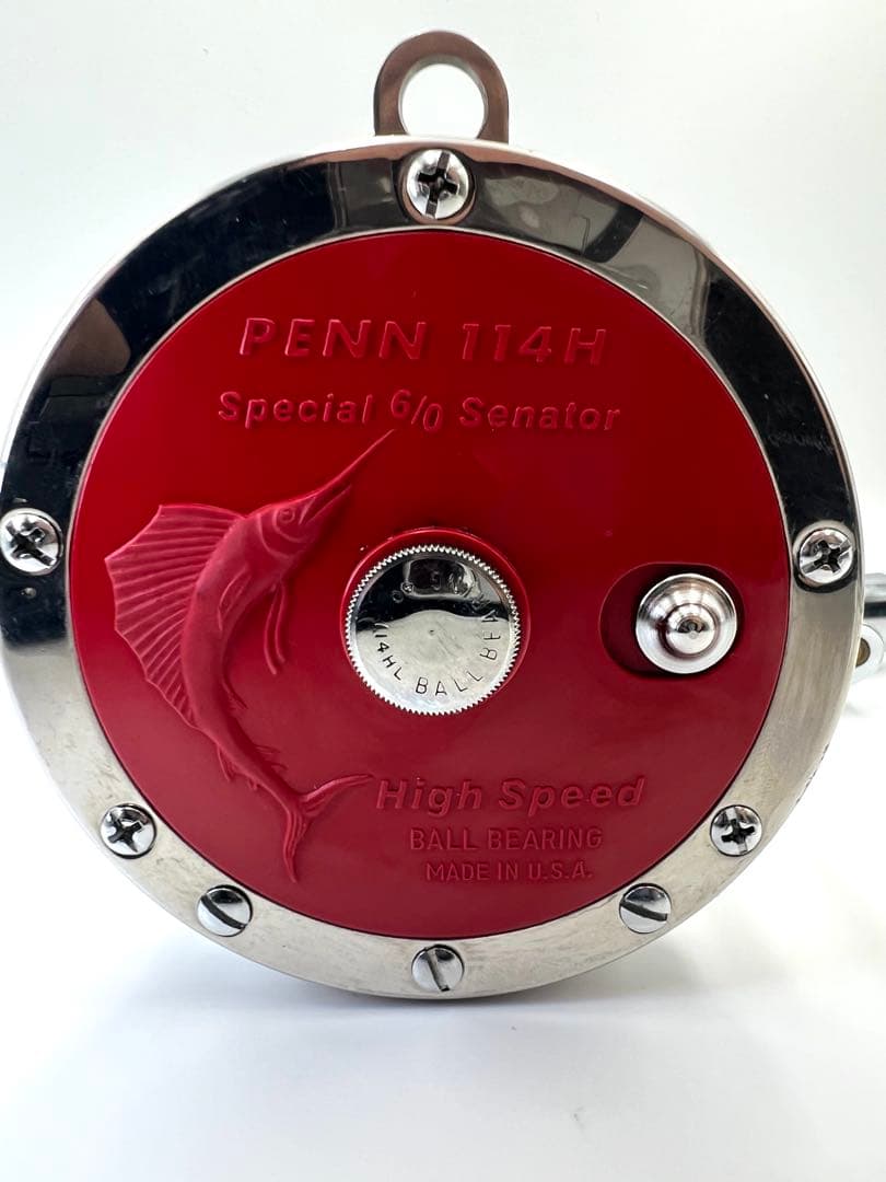 PENN 114H ペン セネター6/0ハイスピー 赤色 両軸リール