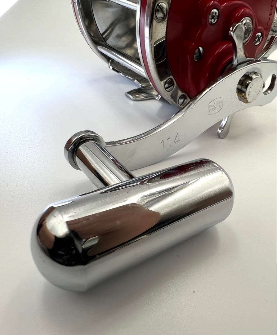 PENN 114H ペン セネター6/0ハイスピー 赤色 両軸リール