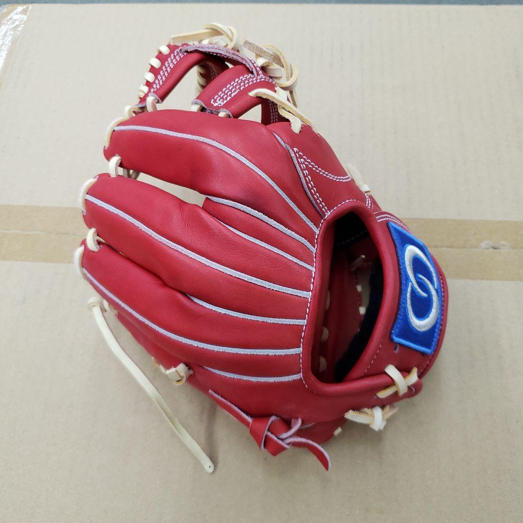 一点物 MURAMASA 型付け済み レッド 硬式グローブ 内野用