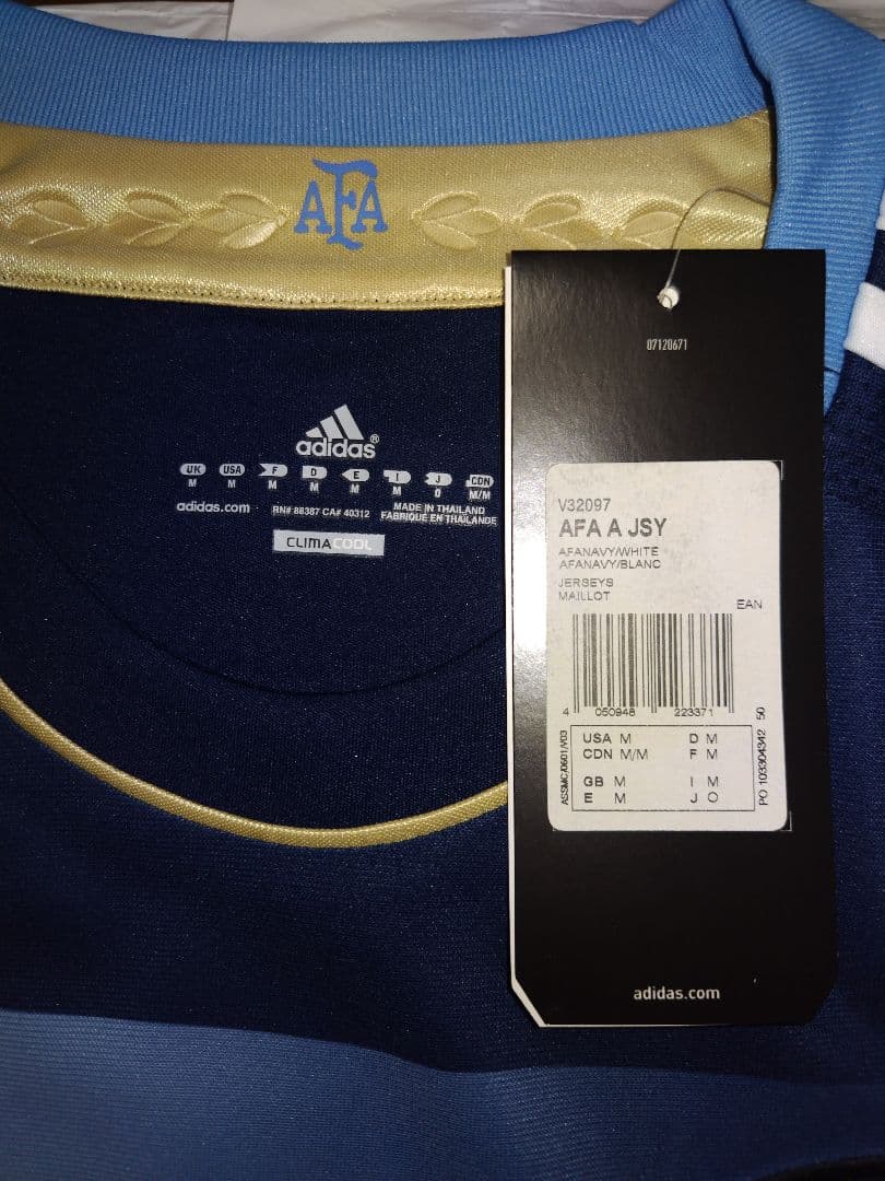 adidas アルゼンチン代表 11アウェイ Mサイズ 未使用品