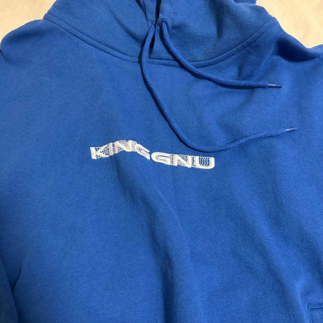り*ー様 King Gnu フーディ ブルー Mサイズ KG IS DEAD H