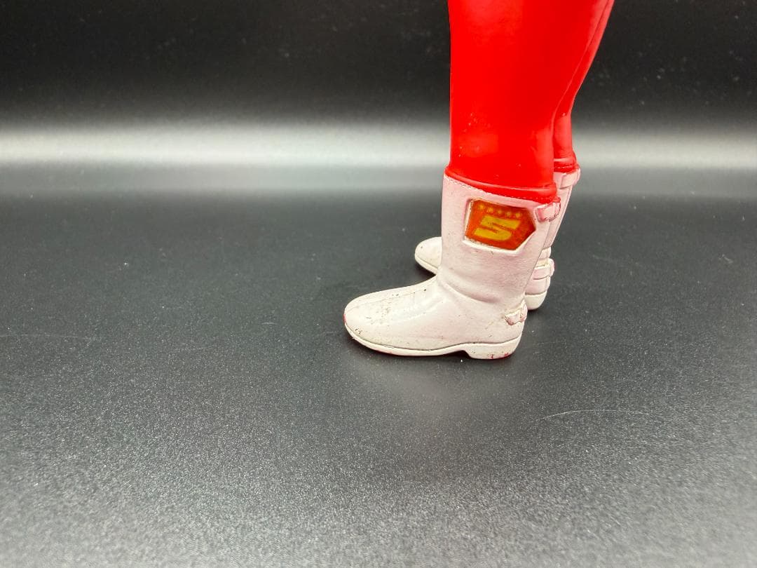 当時物 美品 ポピー アカレンジャー ソフビ 昭和レトロ ゴレンジャー 石森プロ