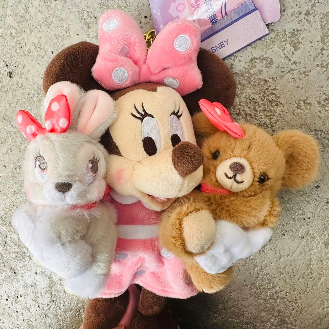 ユニベスティーズ エイン ラビット＆ミニー＆プリン　キーホルダー・キーチェーン