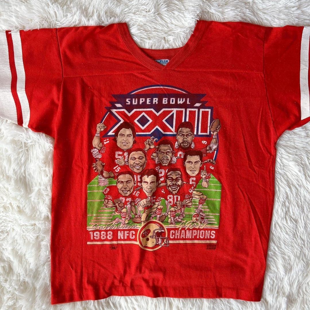 超激レア★1988 NFLスーパーボール サンフランシスコ49ERS TシャツM