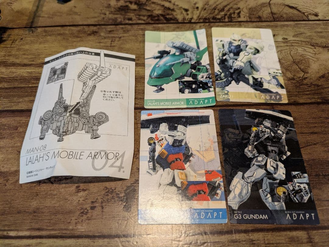 モビルスーツガンダムADAPT 4種セット　創通　食玩　アダプト　BANDAI