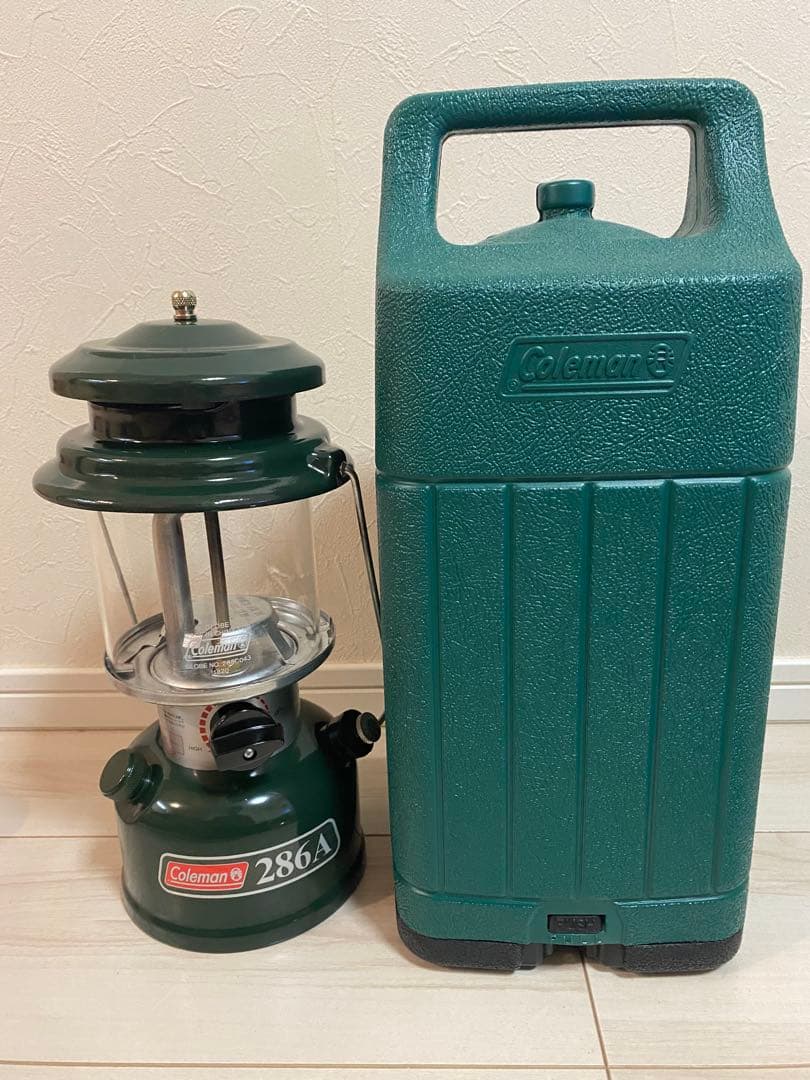 Coleman 286A ランタン グリーン ケース　リフレクター付