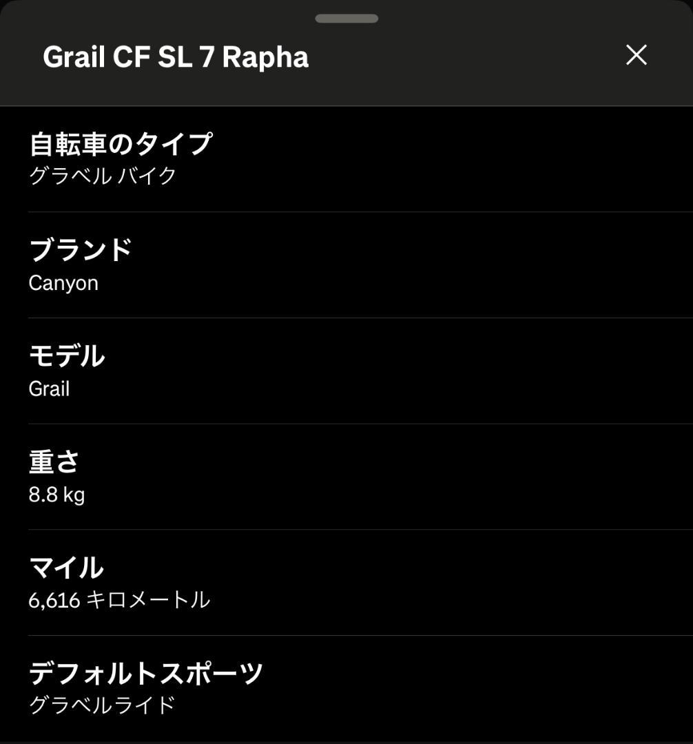 CANYON Grail CF SL 7 Rapha パワーメーター付き