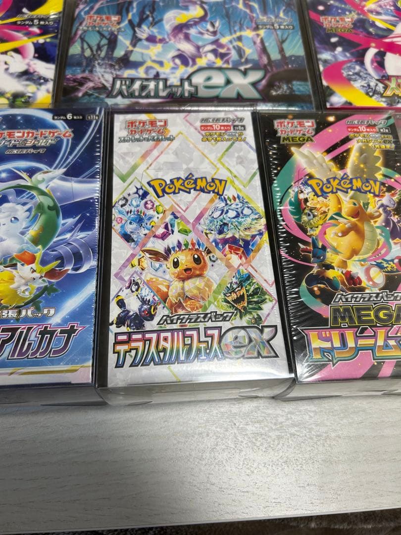 ポケモンカード　シュリンク付きボックス　6個