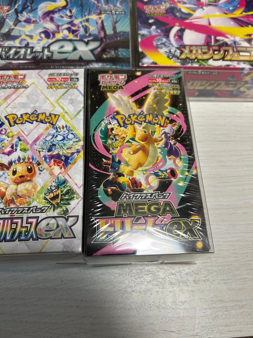 ポケモンカード　シュリンク付きボックス　6個
