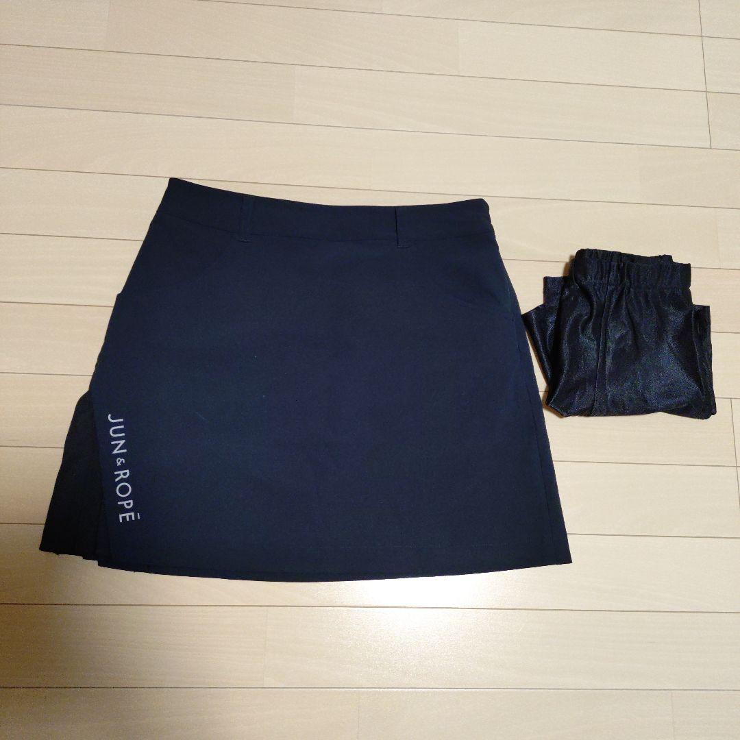 JUN&ROPE ブラックプリーツスカート