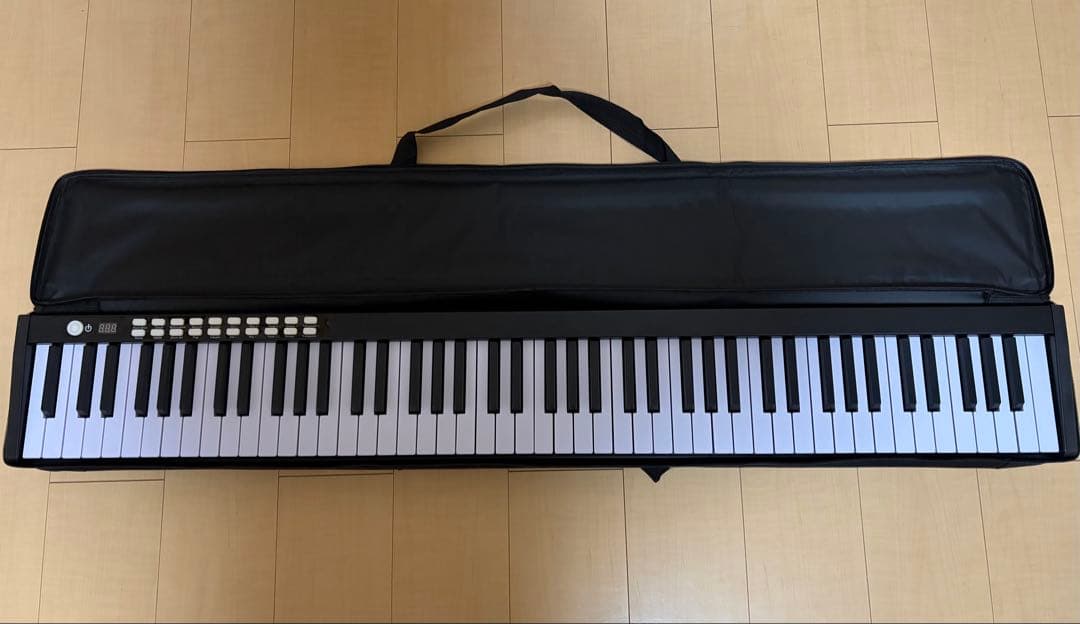 88鍵 USB接続充電　卓上電子ピアノ　キーボード キャリングケース付き