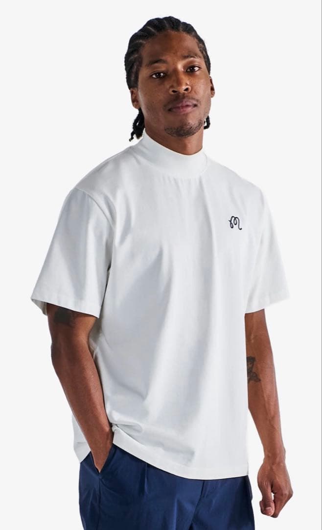 Malbon Golf Shirt - Mock Neck Polo ホワイト