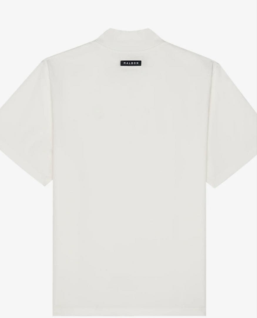 Malbon Golf Shirt - Mock Neck Polo ホワイト