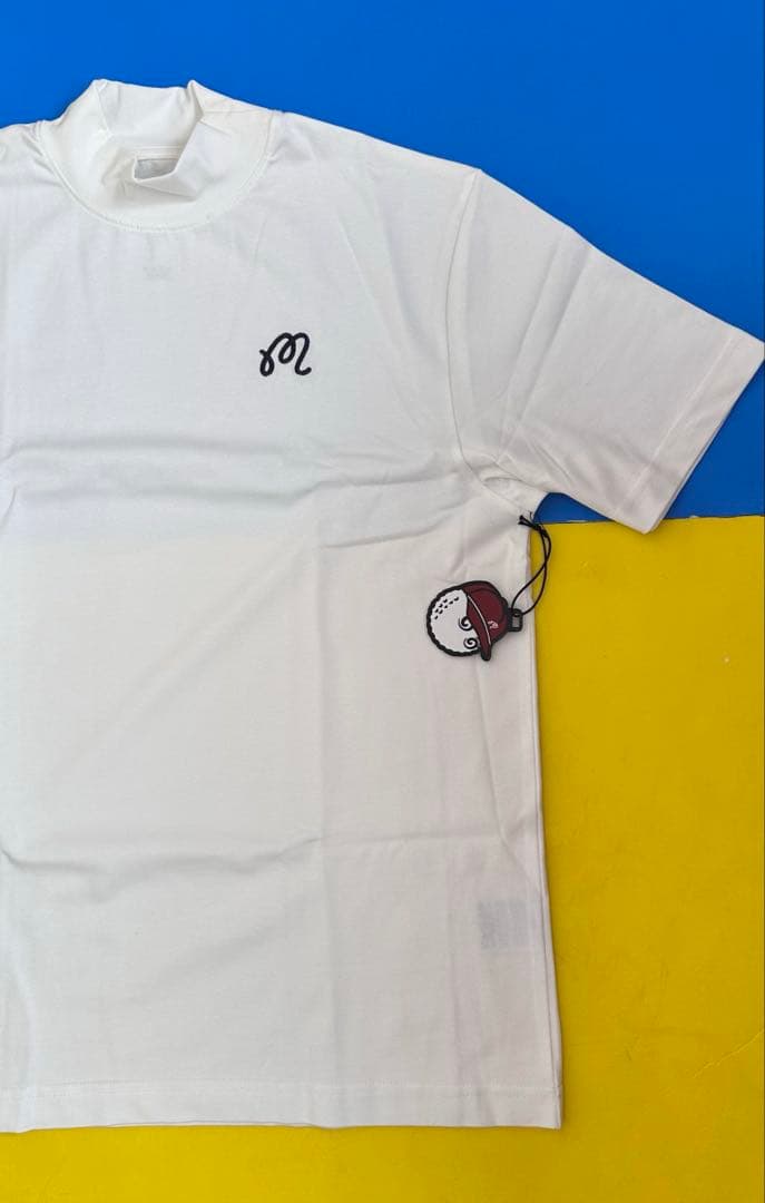 Malbon Golf Shirt - Mock Neck Polo ホワイト