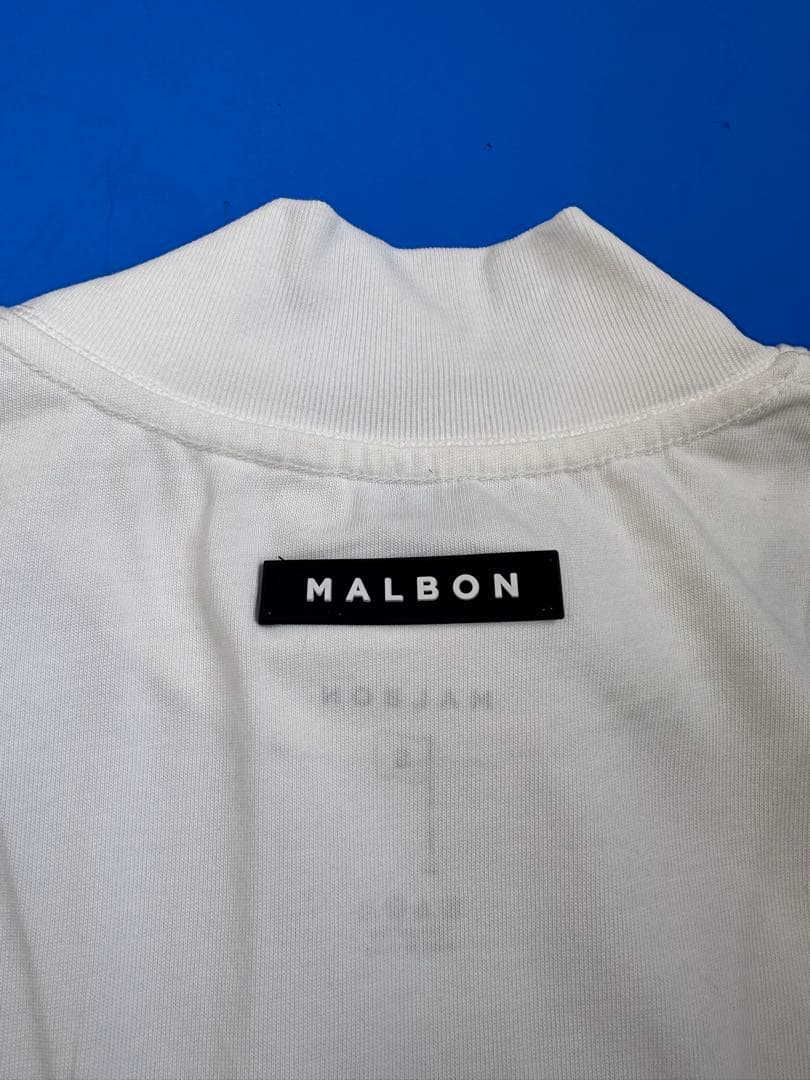Malbon Golf Shirt - Mock Neck Polo ホワイト