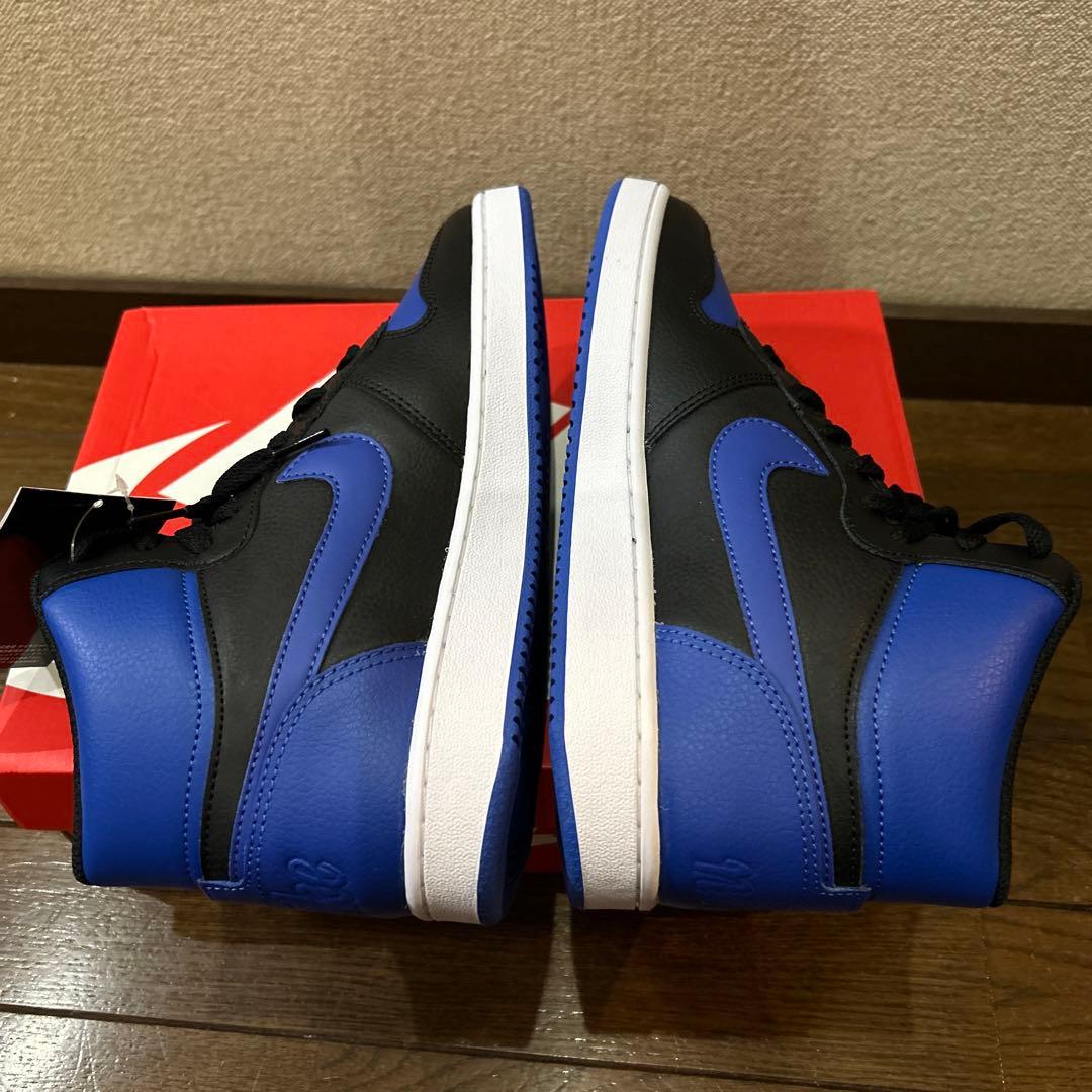 NIKE ブラック/ブルー ハイカットスニーカー