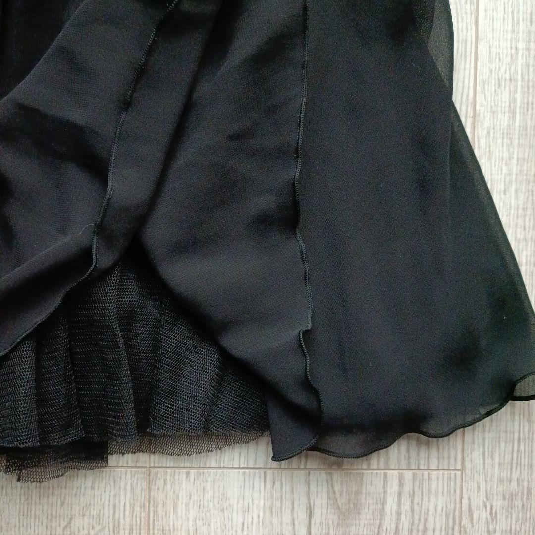 超美品 2万円★チャコット 半袖 パフスリーブ レオタード 黒 130 140