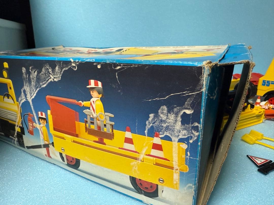 プレイモービルplaymobil3454工事車両ブルドーザー ダンプカー 激レア