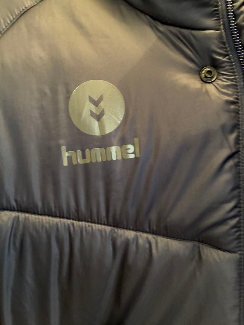 hummel フード付きベンチコート 紺　着用なく新品に近い