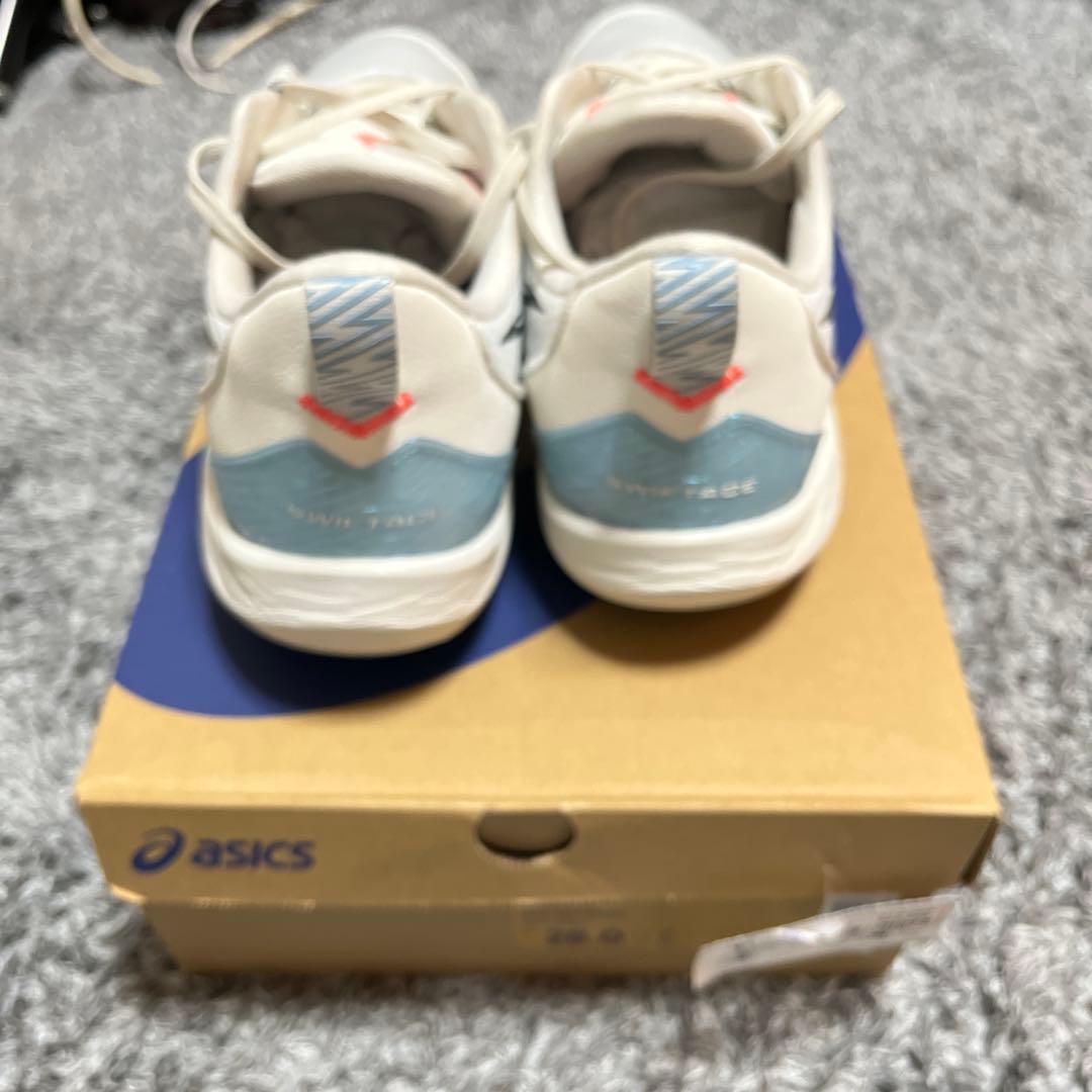 シューズ(男性用) ASICS SWIFTACE 28.0cm COOLMIST/WHITE