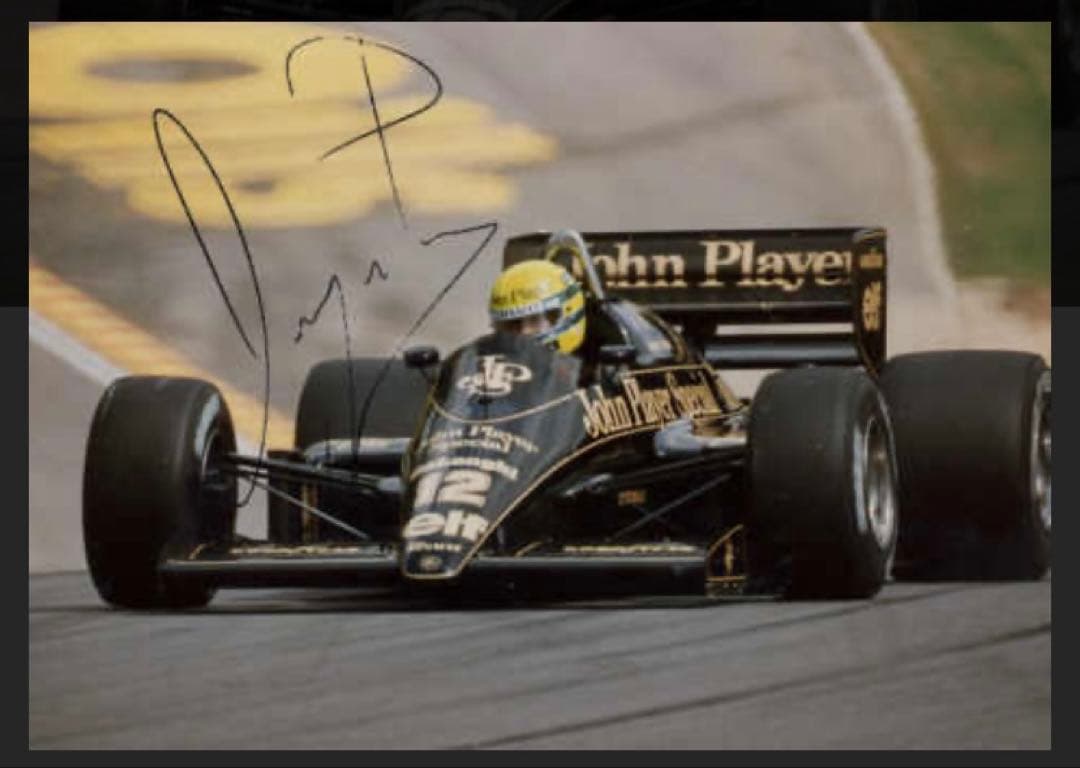 1987年第2期HONDA F1メモリアル　アイルトンセナ直筆サイン入額装品