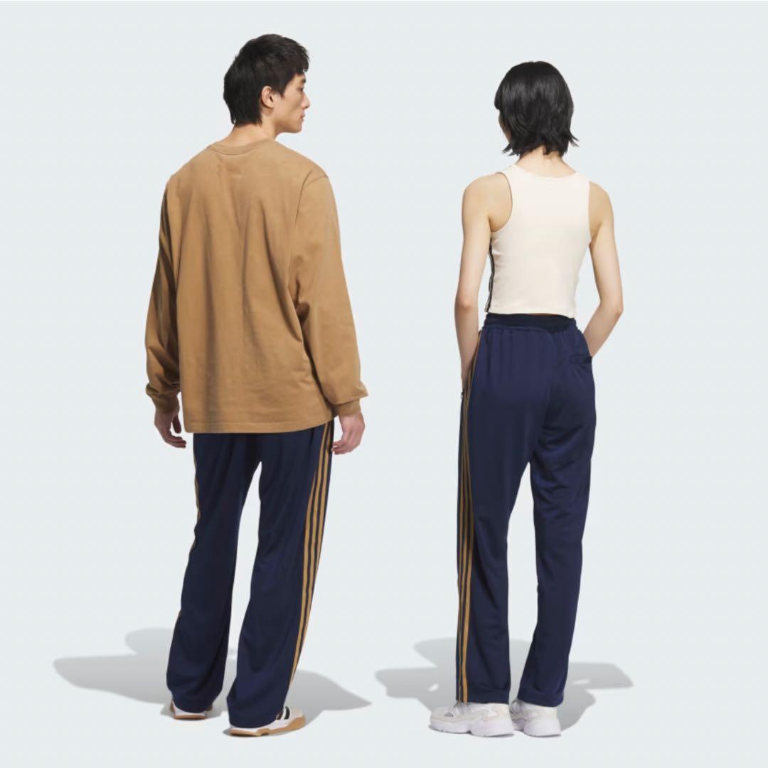 アディダス　オリジナルス　トラックパンツ 3本ライン　ネイビー　ブラウン 3XL