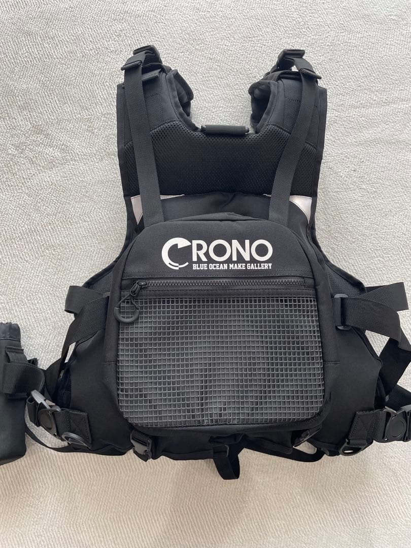 CRONO エギングベスト ブラック