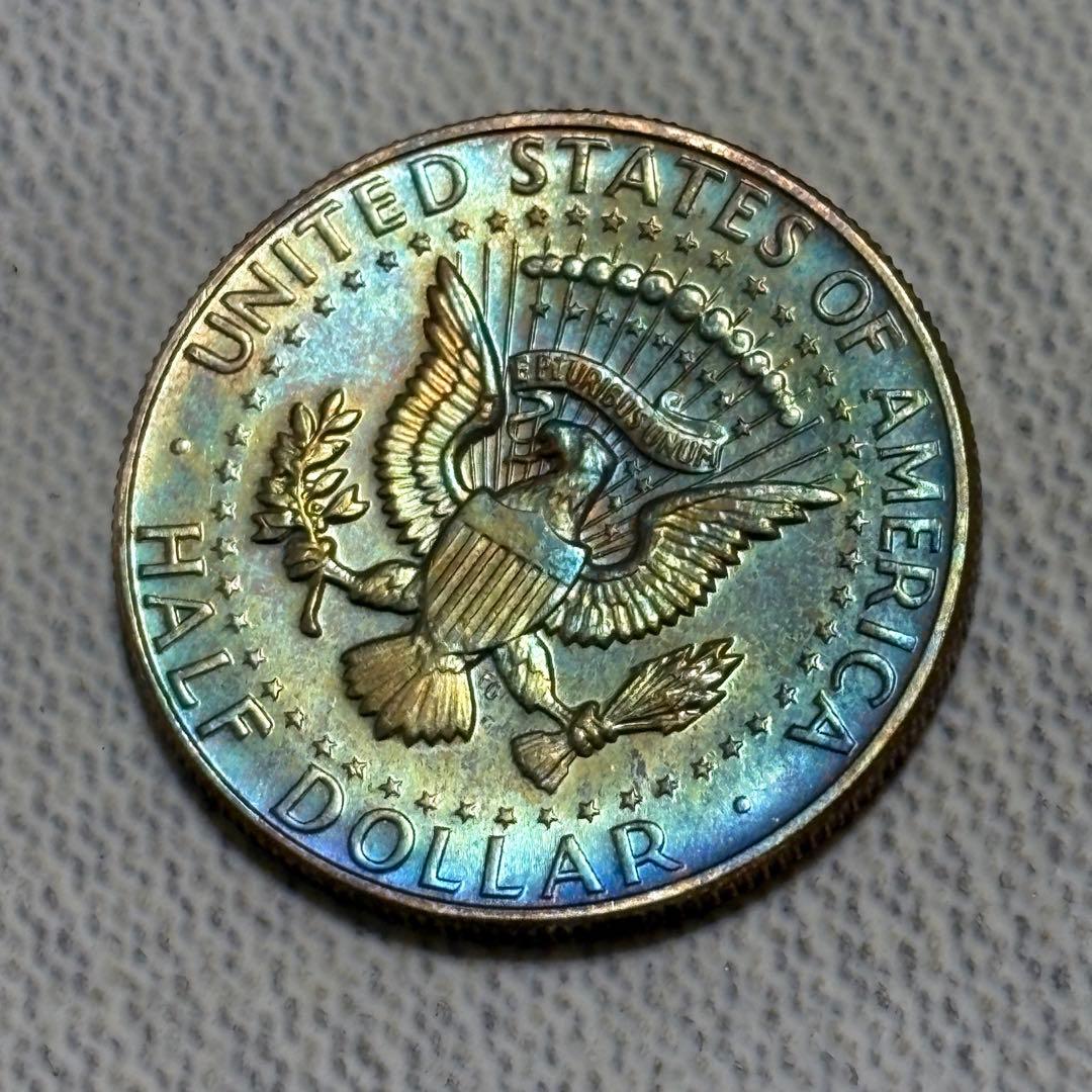 アメリカ 1966年　ケネディハーフ銀貨