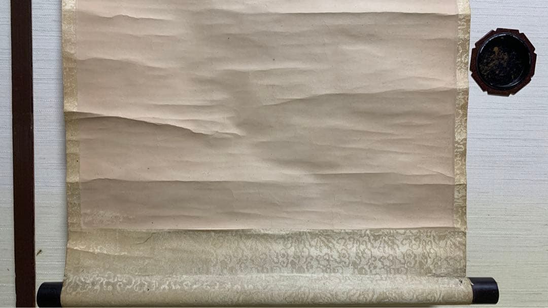 ②③ 中国？花鳥水墨画　掛軸　署名捺印有り　江戸時代？　作者不明