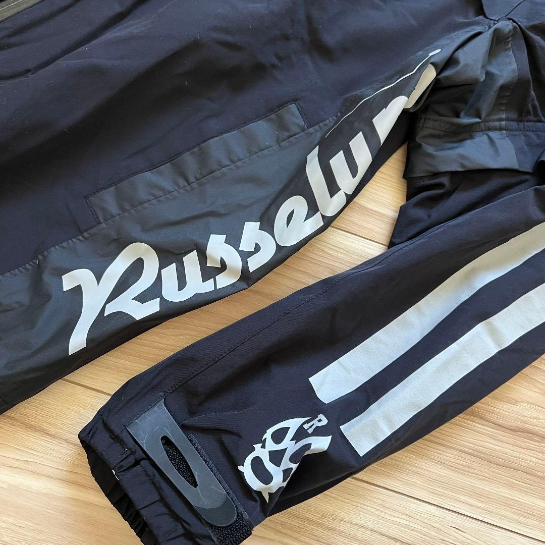 Russeluno ラッセルノ　レインウェア　セットアップ　ゴルフ　上下　ロゴ