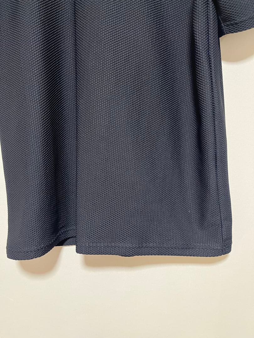 SY32 GOLF モックネックシャツ ワッフル ブラック サイズL
