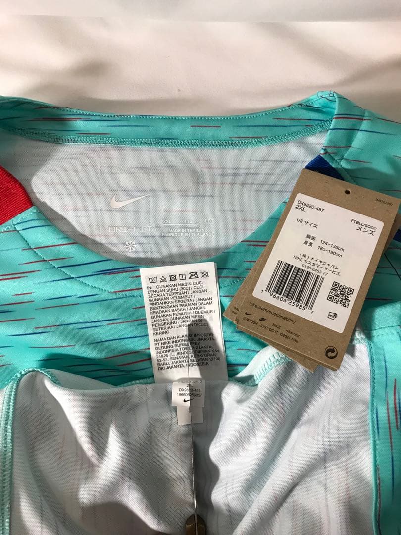 新品正規品NIKE FCバルセロナ「9」レヴァンドフスキ 半袖2XLユニフォーム