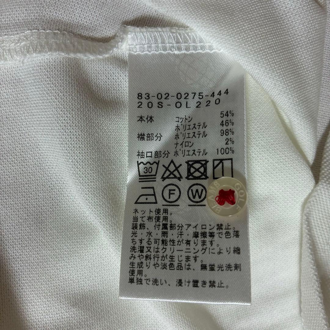 BEAMS GOLF ポロシャツ ホワイト/レッド　レディース　Mサイズ