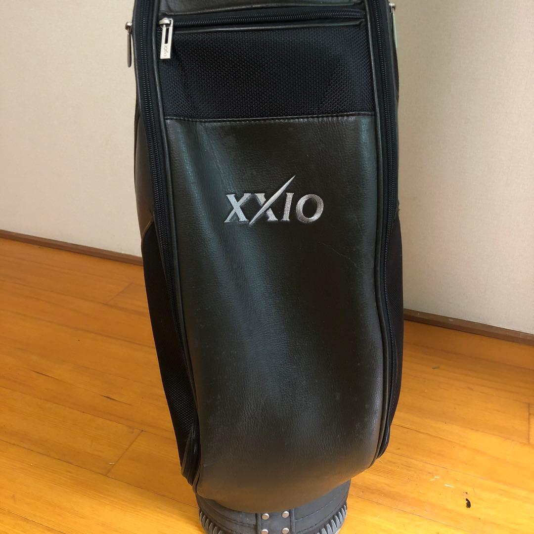 ゼクシオ XXIO キャディバッグ ブラック ダークブラウン フード付き