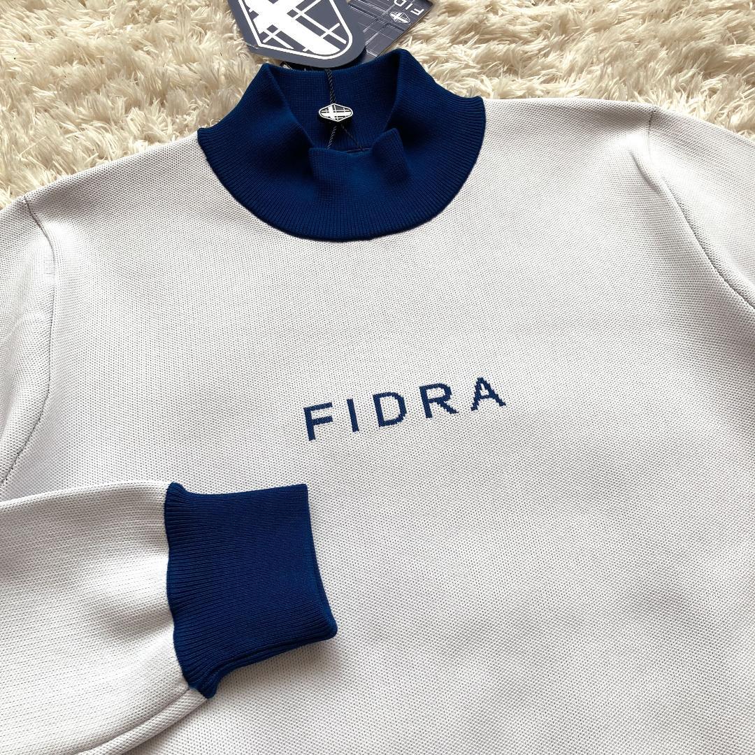 未使用 FIDRA フィドラ 長袖 ニット ワンピース 白 青 ゴルフ