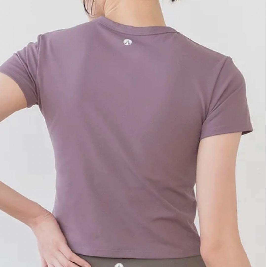 SUKALA LAVAリントスル カップ付きクロップドTee ボルドー Sサイズ