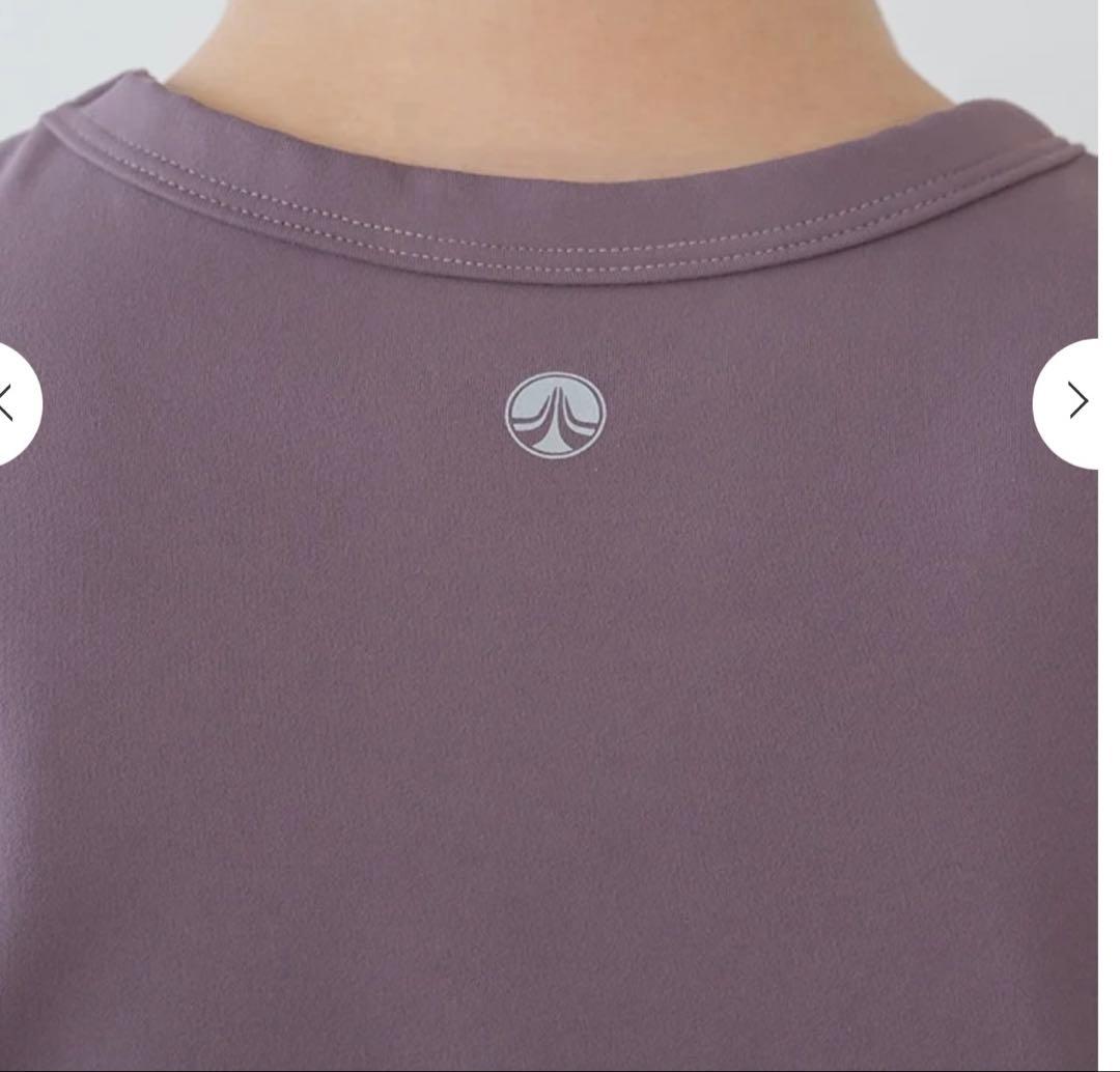 SUKALA LAVAリントスル カップ付きクロップドTee ボルドー Sサイズ