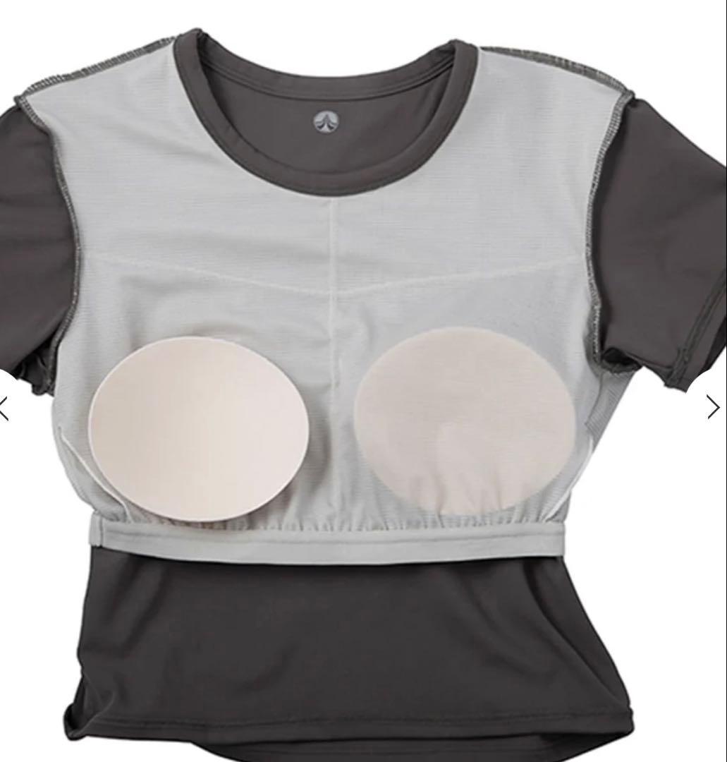 SUKALA LAVAリントスル カップ付きクロップドTee ボルドー Sサイズ
