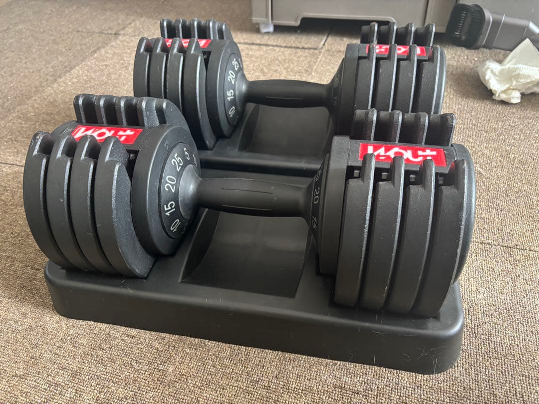 Wout 可変式ダンベルセット 5kg〜25kg ②