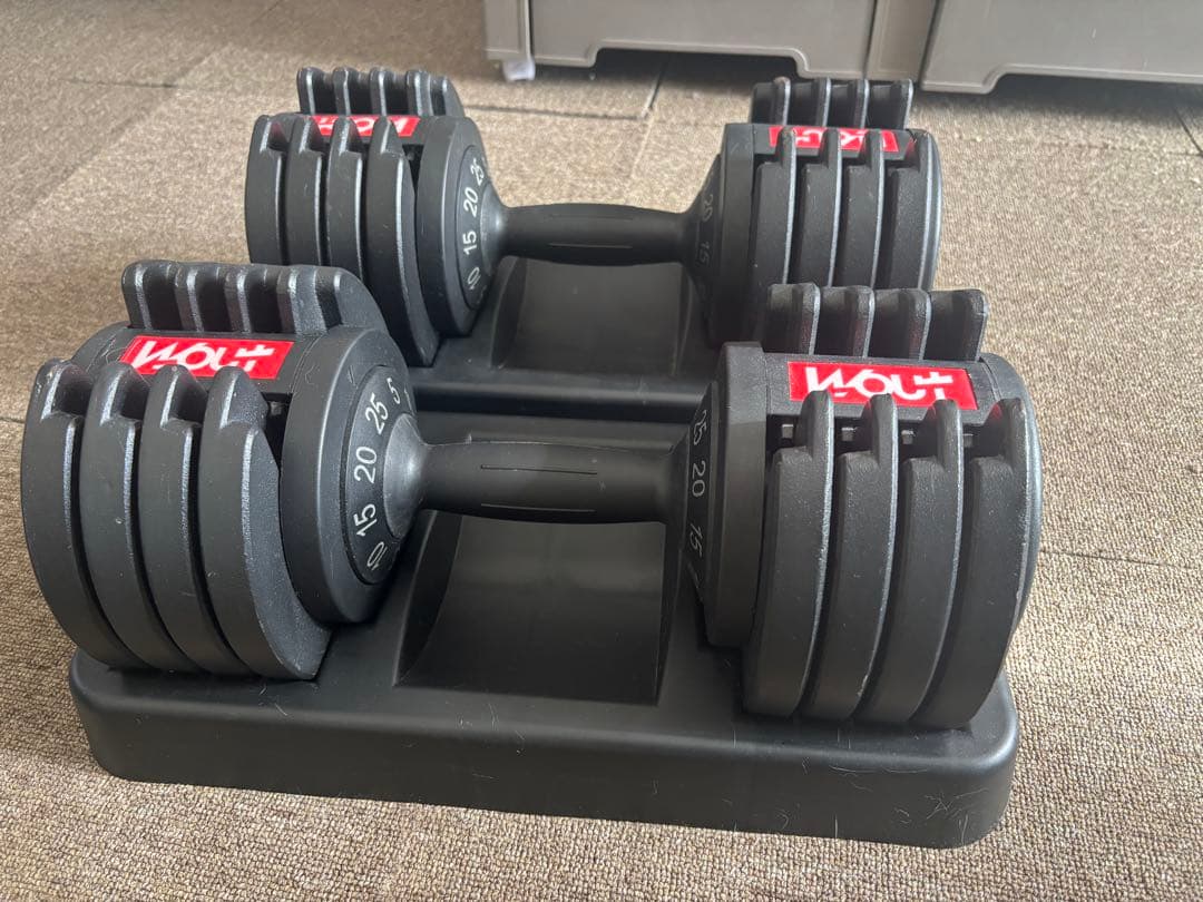 Wout 可変式ダンベルセット 5kg〜25kg ②