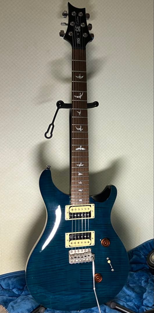 ネック修復歴有 PRS SE custom 24 Blue Matteo