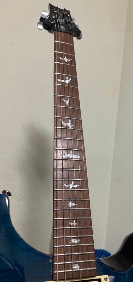 ネック修復歴有 PRS SE custom 24 Blue Matteo